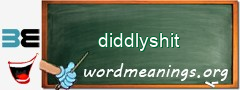 WordMeaning blackboard for diddlyshit